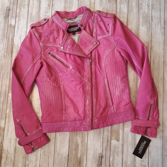 Jackets & Blazers - Leather moto jacket